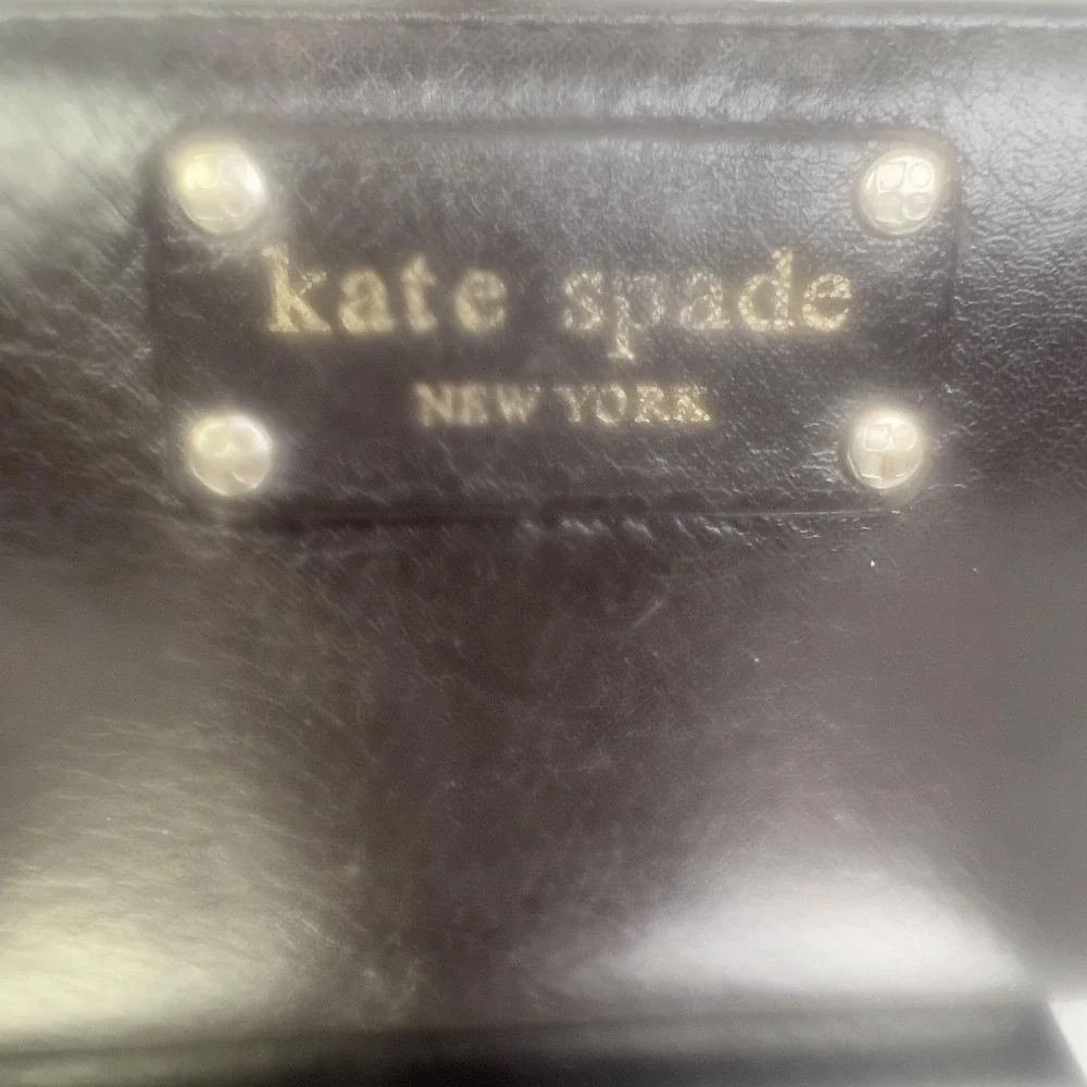 Kate Spade Wallet Womens One Size Black‎ Leather Zip Around Tassel Credit Card